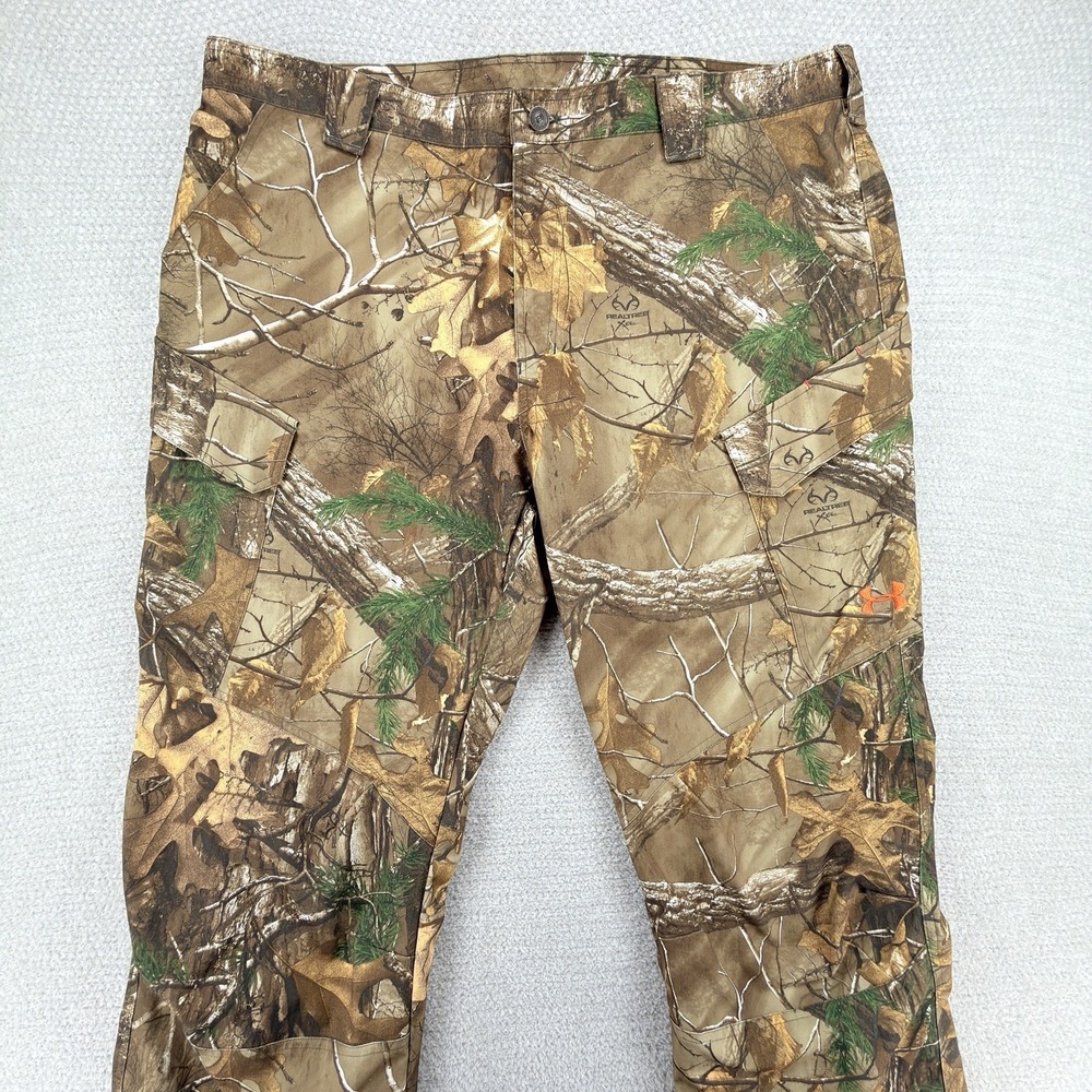 Under Armour Field Pants Mens 40x32‎ Realtree Xtra Camo Cargo Hunting 1238327